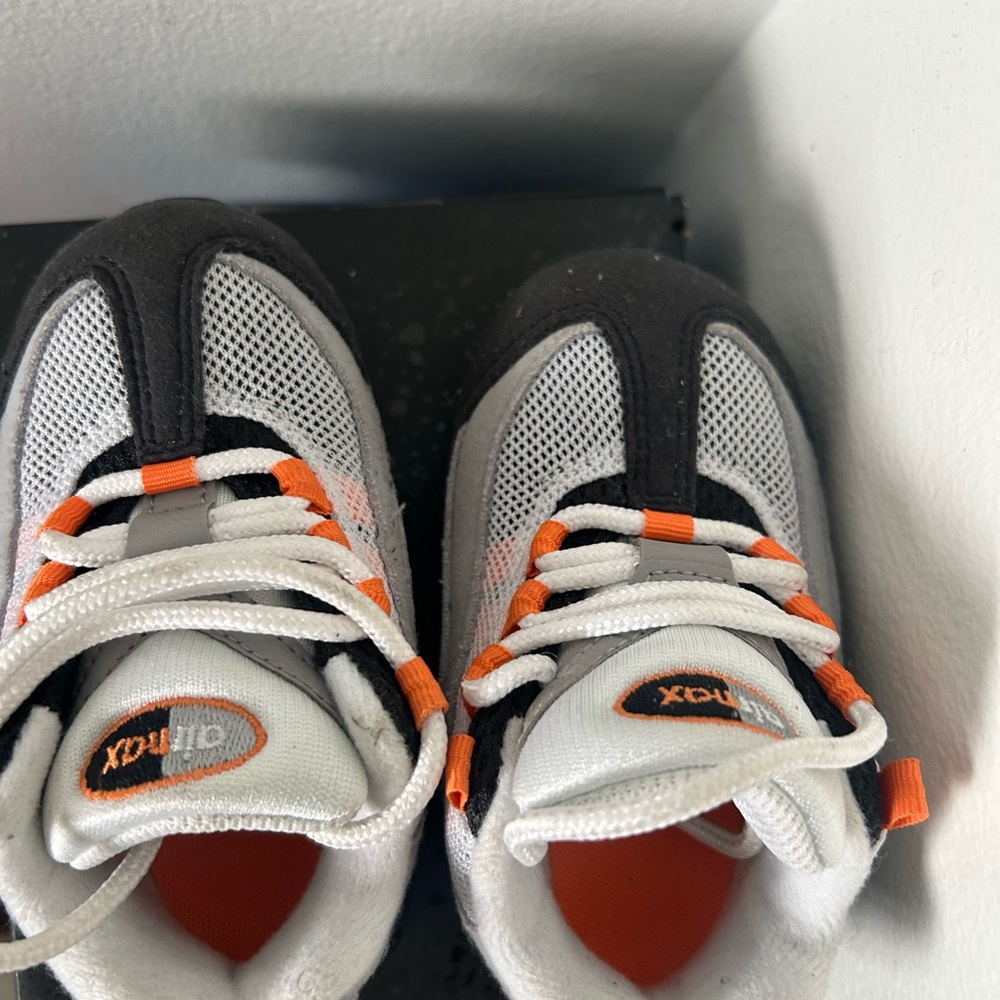 Nike Kids Sneakers - Black, White, and Orange
